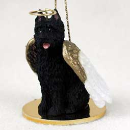Bouvier, Cropped Dog Angel Ornament