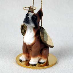 Boxer Dog Angel Ornament