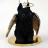 Brussels Griffon, Black Dog Angel Ornament