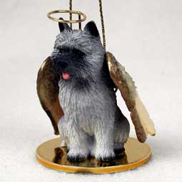 Cairn Terrier, Gray Dog Angel Ornament
