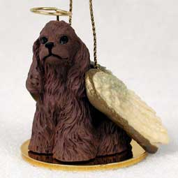 Cocker Spaniel, Brown Dog Angel Ornament