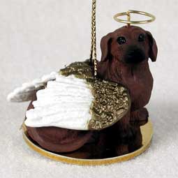 Dachshund, Red Dog Angel Ornament