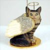 Maine Coon Brown Tabby Cat Angel Ornament