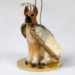 Great Dane, Fawn Dog Angel Ornament