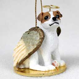 Jack Russell Terrier, Smooth Coat, Brown/White Dog Angel Ornament
