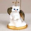 Persian White Cat Angel Ornament