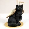 Shorthair, Black Tabby Cat Angel Ornament