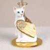 Shorthair, White (Oriental) Cat Angel Ornament