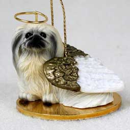 Pekingese Dog Angel Ornament