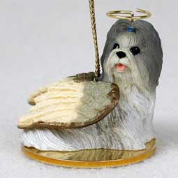 Shih Tzu, Mixed Dog Angel Ornament