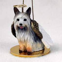 Silky Terrier Dog Angel Ornament
