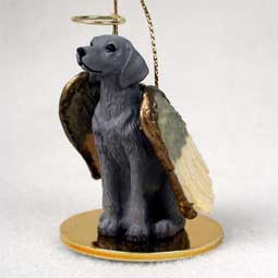 Weimaraner Dog Angel Ornament