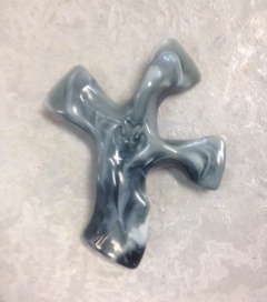 Clinging Cross - Gray Marble